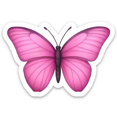 pink butterfly sticker