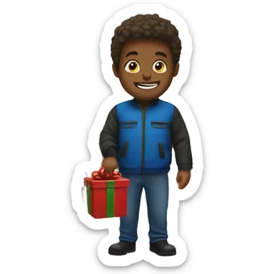 chrismas town  sticker