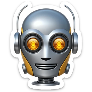 Crée-moi un robot sympathique sticker