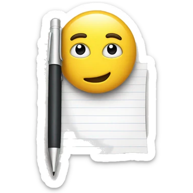 Wait list with pen sticker