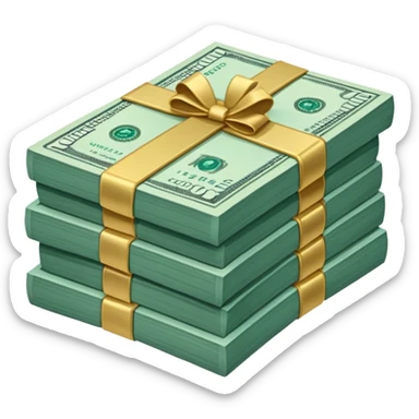 Teal $1 million dollars sticker