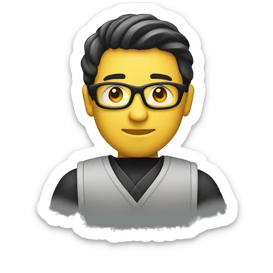 A software engineer with a Shakudo logo sticker