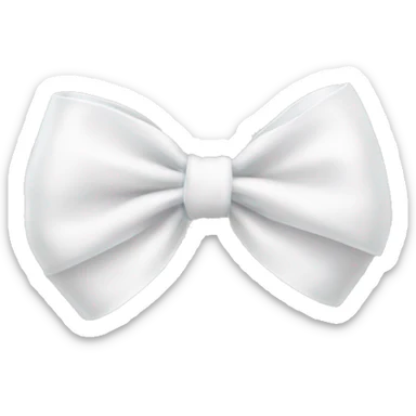 White bow sticker