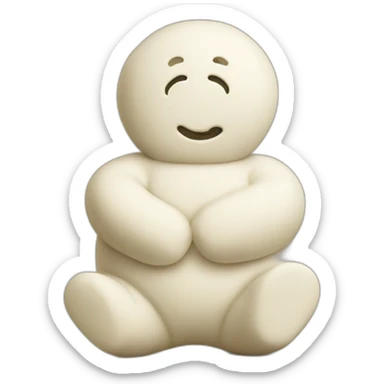 poking belly of Pillsbury dough boy sticker