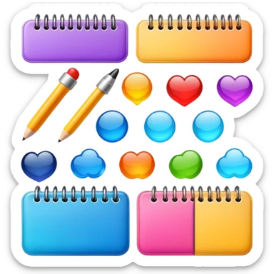 Elements for planner sticker