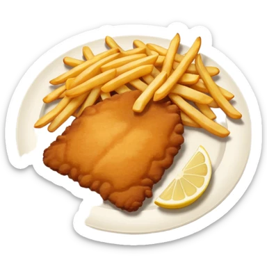 SCHNITZEL WITH FRIES sticker