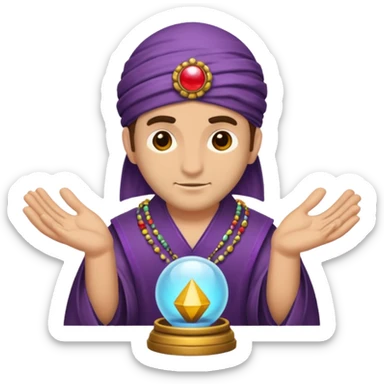 fortune teller male sticker