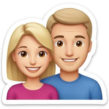 A man and a woman love each other sticker