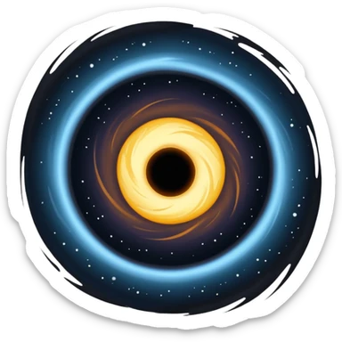 Un trou noir sticker