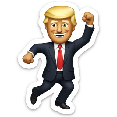 Donald trump dancing  sticker