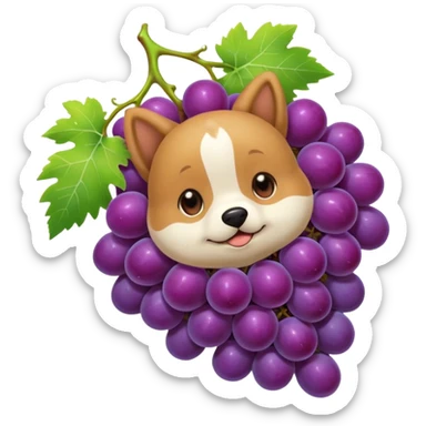 grape pachiapup  sticker