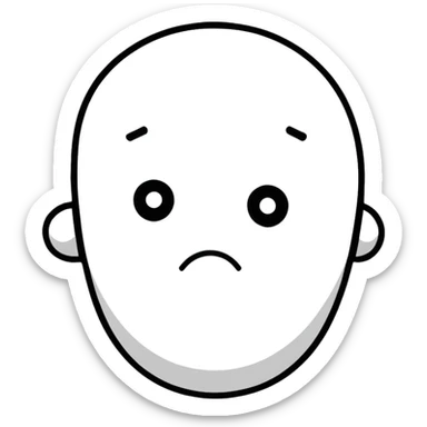 sad face sticker