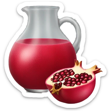 Pomegranate juice emoji sticker