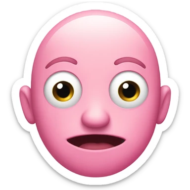 Mouthless Kirby sticker