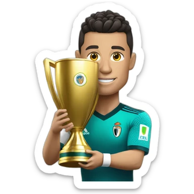 Cr7 with worl cup sticker