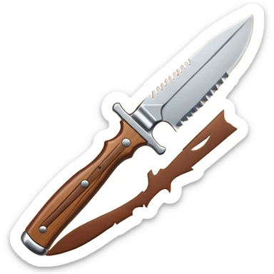 long jungle knife sticker