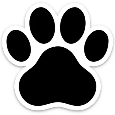 paw print sticker