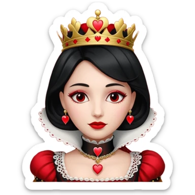 Queen of Hearts sticker