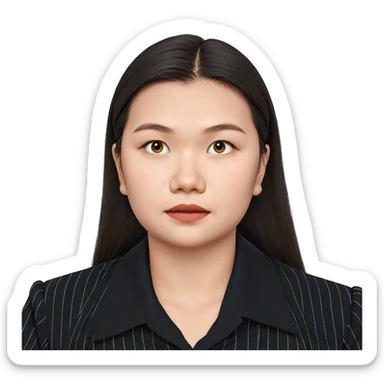 portrait of a girl sticker