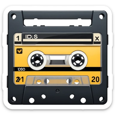 cassette sticker