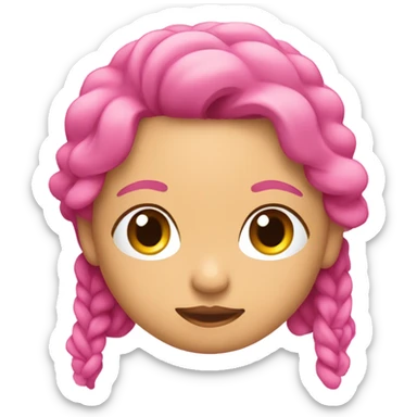 Lazo rosa bebé sticker