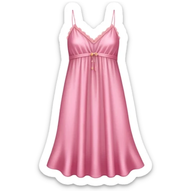 a pink nightdress sticker