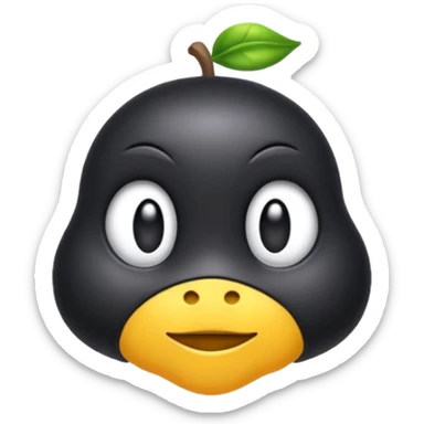 Lazo negro de luto sticker