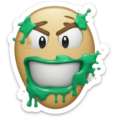 mayo splat face sticker