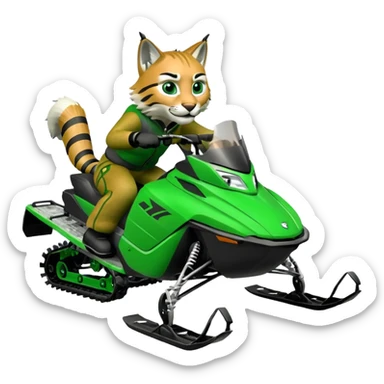 Lynx snowmoblie wheelies sticker