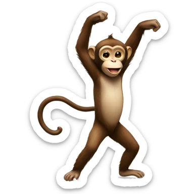 monkey funny dance sticker