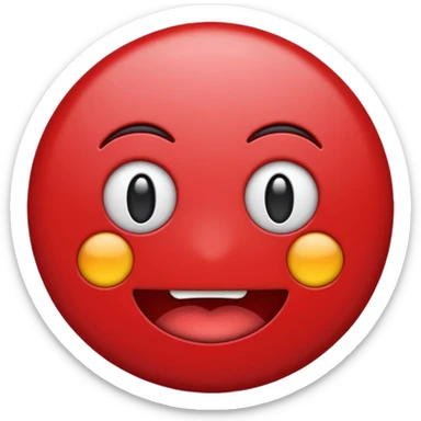 Red prohibited emoji sticker