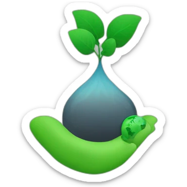 a carbon emission reduction logo sticker