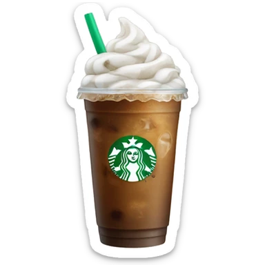 Iced Starbucks coffe sticker