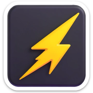 instant upgrade button with lightning bolt sticker