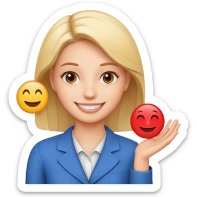 new emoji Be right back meeting time emoji female sticker