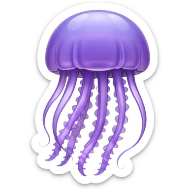 Pastel purple Jellyfish sticker