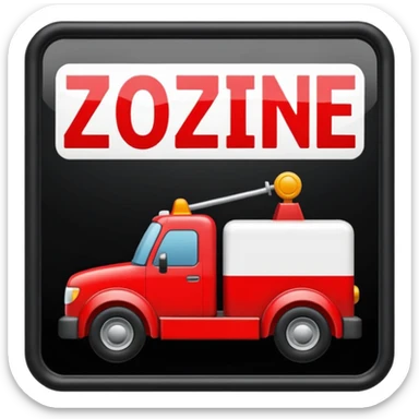 towing zone sticker