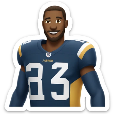 Jamar Chase jersey sticker