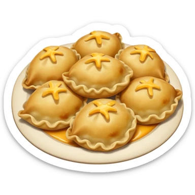 pierogie food emoji sticker