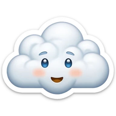 cloud snow sticker
