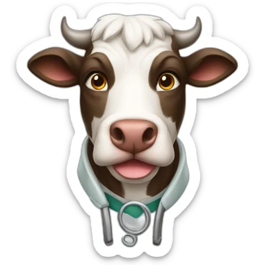 Old Veterinary bull sticker