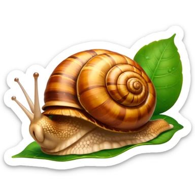 garden snail sticker