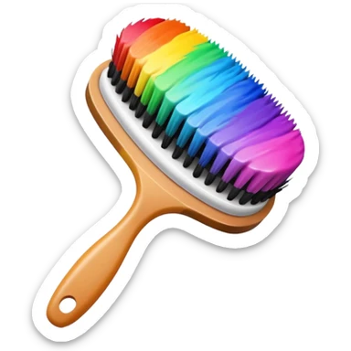 hair dye brush sticker