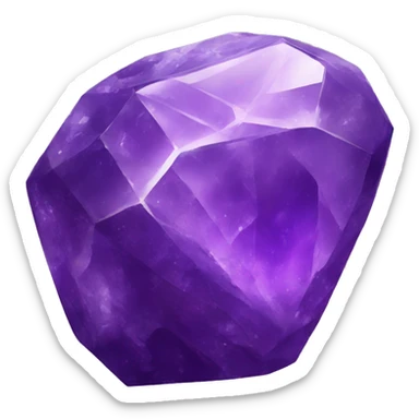 amethyst mineral sticker