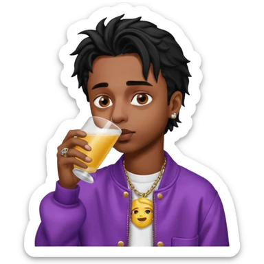 Playboi carti sipping lean  sticker