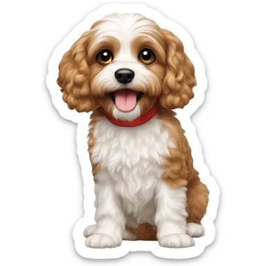Christmas cavapoo  sticker