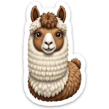 llama with metenresilient coil sticker