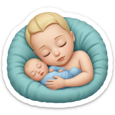 Sleeping baby sticker