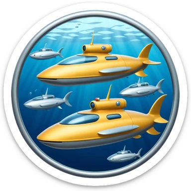 circle undersea reconnaissance vehicles sticker