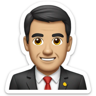 Pedro Sánchez con pulgar hacia arriba sticker